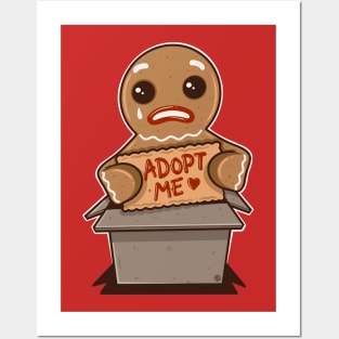 ADOPT A GINGERBREAD COOKIE Posters and Art